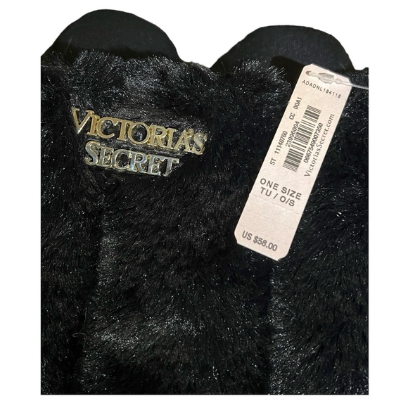 Victoria’s Secret black faux fur large tote bag - Picture 2 of 5